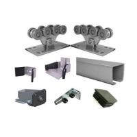 ALUTECH 450P комплектующие для откатных ворот с полимерными роликами без балки до 450 кг. АЛЮТЕХ