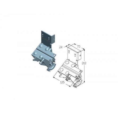 Alutech RBI446R кронштейн нижний АЛЮТЕХ