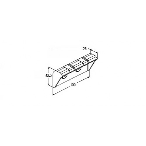 ALUTECH HG-40.008 ручка для ворот АЛЮТЕХ