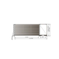 Откатные ворота Alutech 5000x2500 мм. АЛЮТЕХ