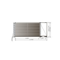 Откатные ворота Alutech 4000x2460 мм. АЛЮТЕХ